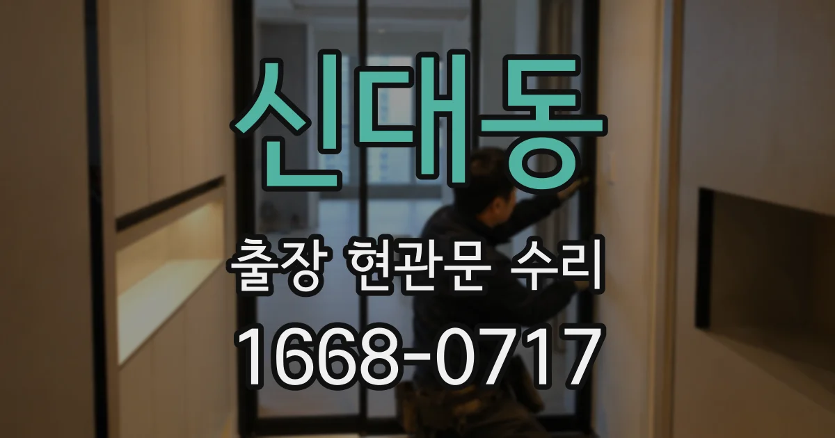 신대동 출장 현관문 수리