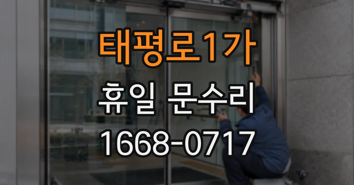 태평로1가 휴일 문수리