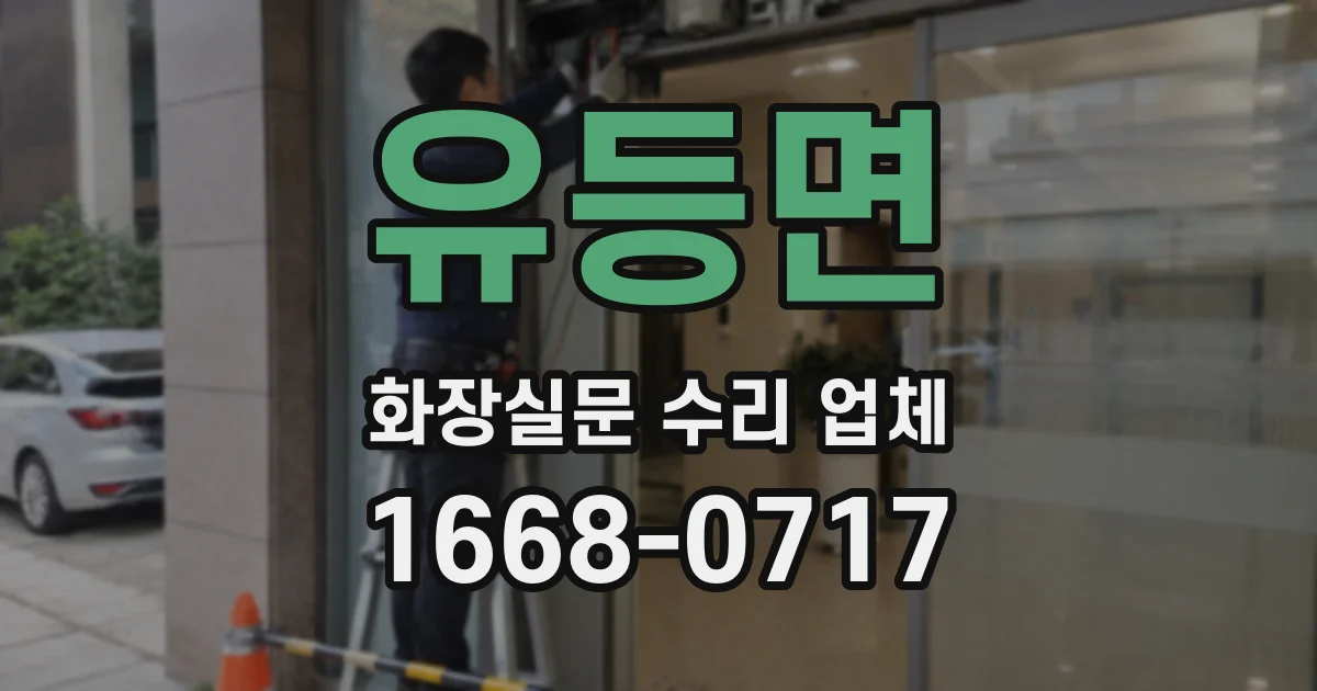 유등면 화장실문 수리 업체