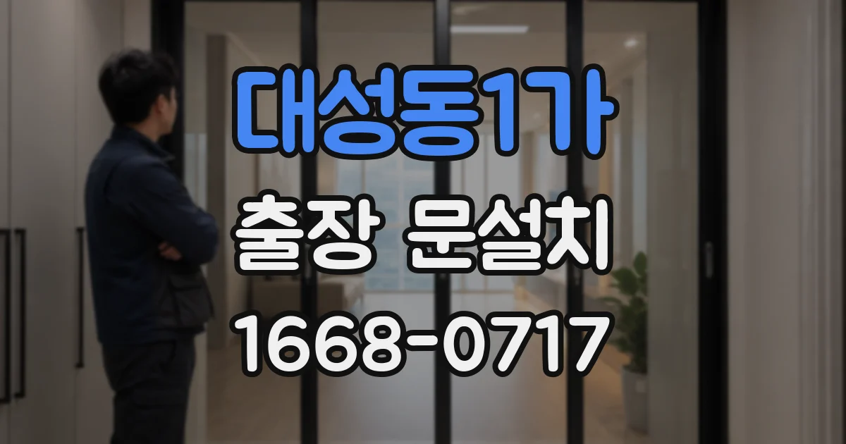 대성동1가 출장 문설치