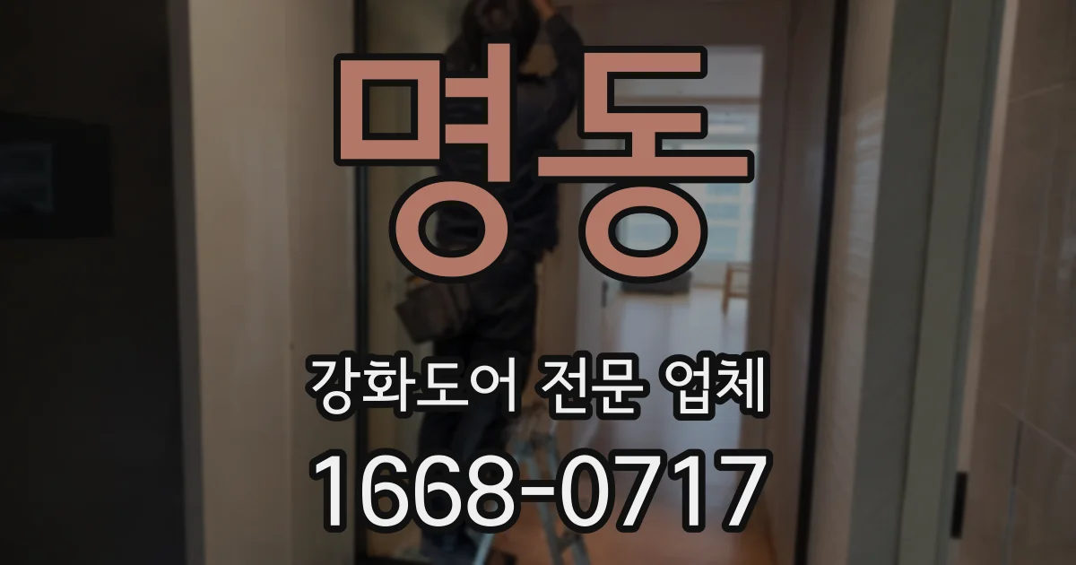 명동 강화도어 전문 업체