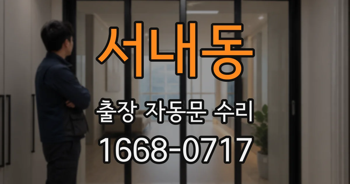 서내동 출장 자동문 수리