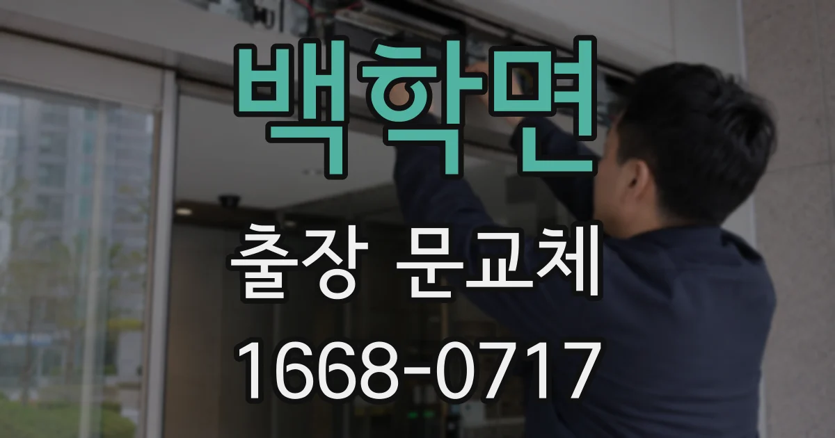 백학면 출장 문교체