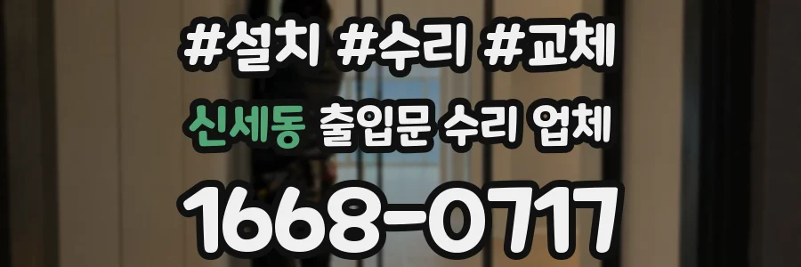 신세동 출입문 수리 업체