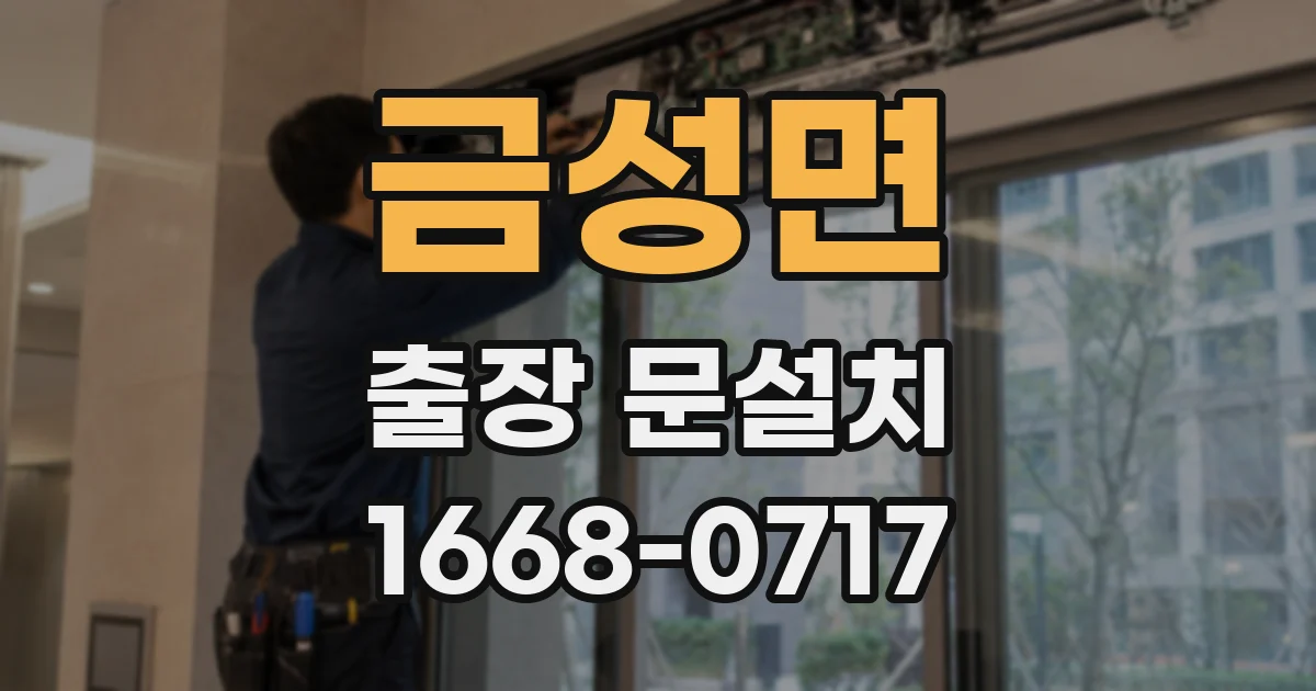금성면 출장 문설치