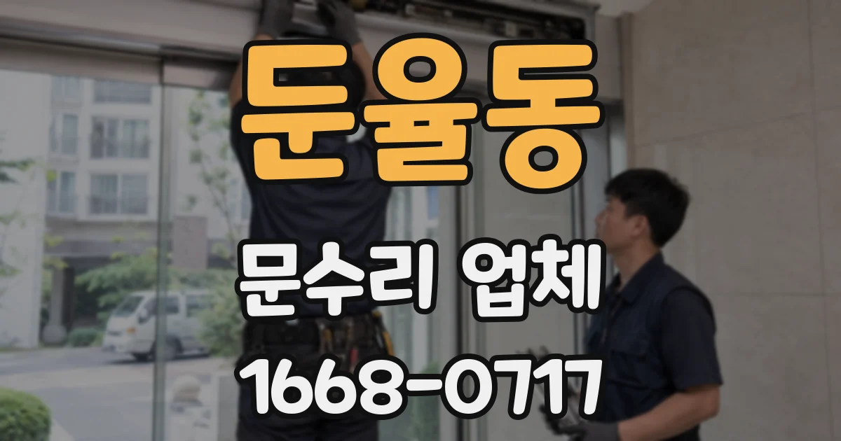 둔율동 문수리 업체