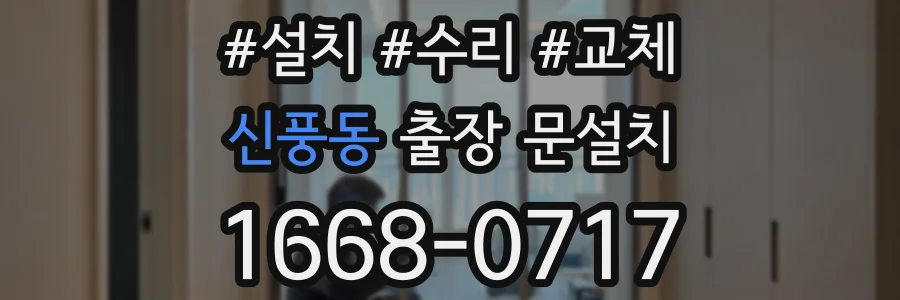 신풍동 출장 문설치