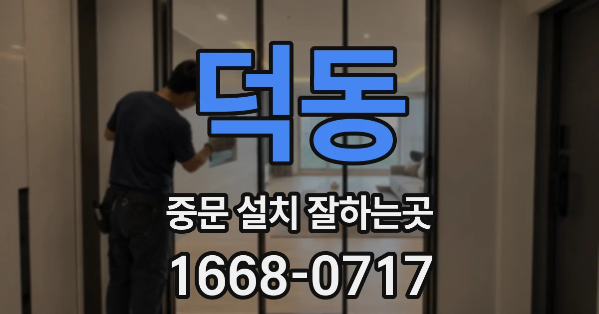 덕동 중문 설치 잘하는곳