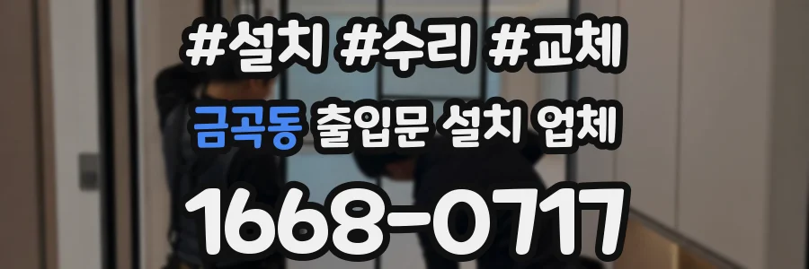 금곡동 출입문 설치 업체