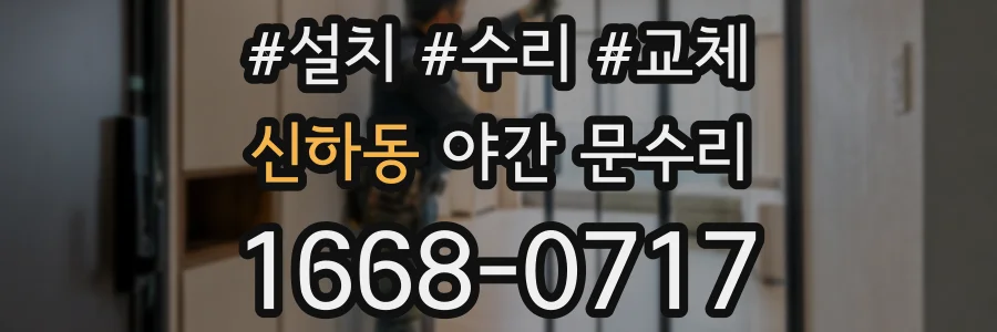 신하동 야간 문수리