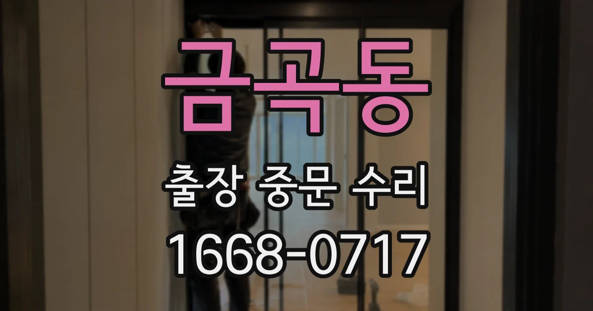 금곡동 출장 중문 수리