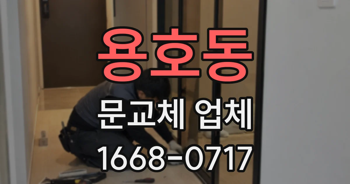 용호동 문교체 업체