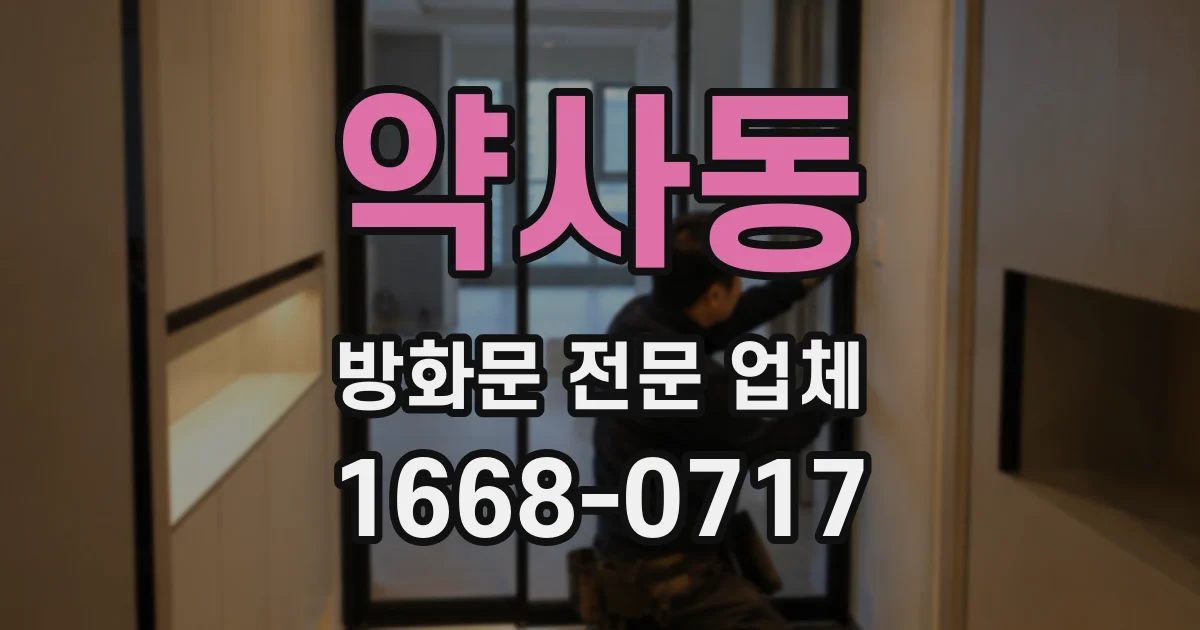 약사동 방화문 전문 업체