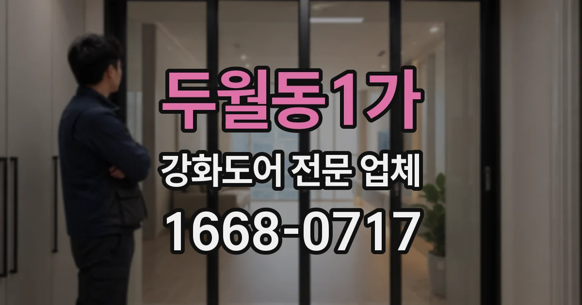 두월동1가 강화도어 전문 업체