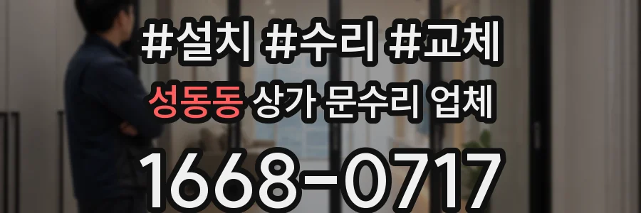 성동동 상가 문수리 업체