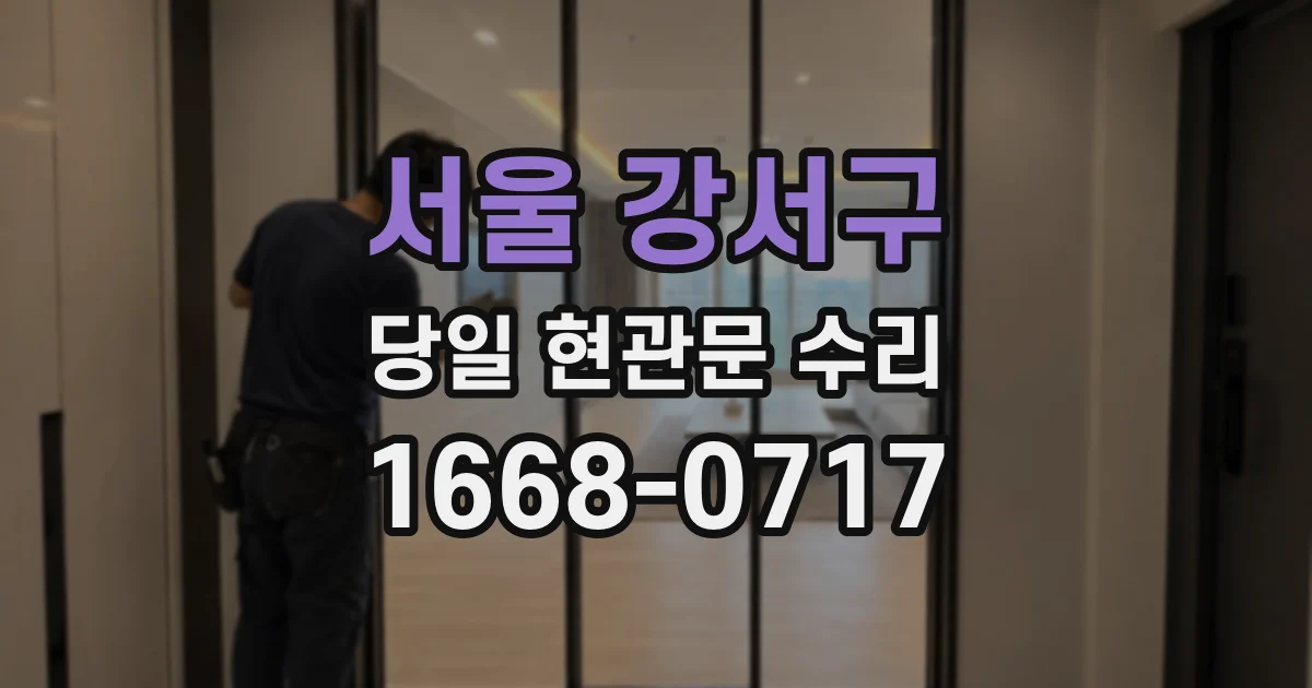 서울 강서구 당일 현관문 수리