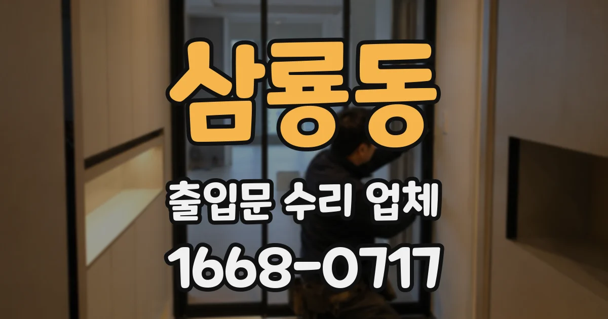 삼룡동 출입문 수리 업체