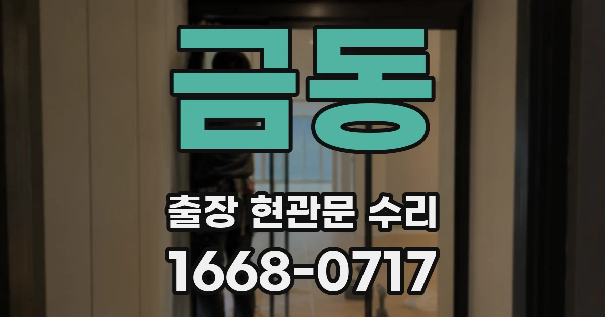 금동 출장 현관문 수리