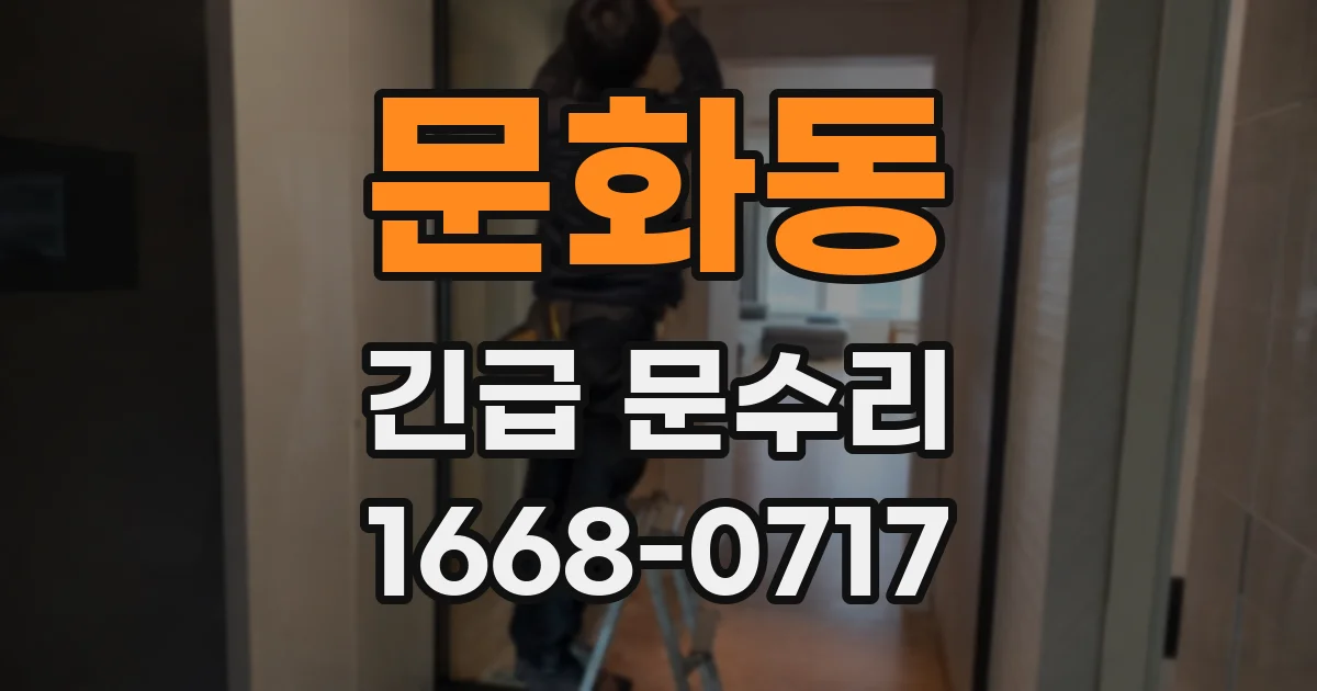 문화동 긴급 문수리