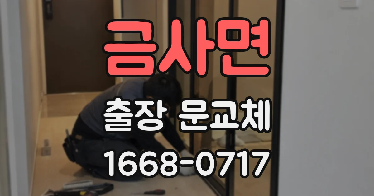 금사면 출장 문교체