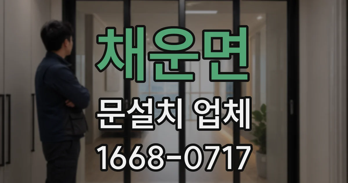 채운면 문설치 업체