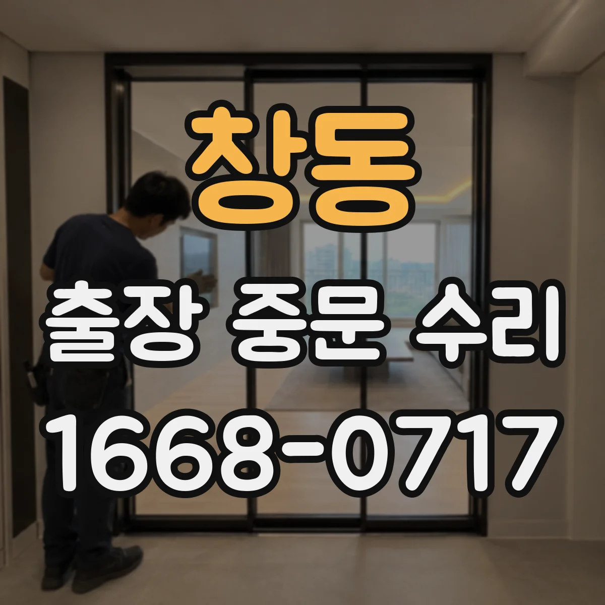 창동 출장 중문 수리