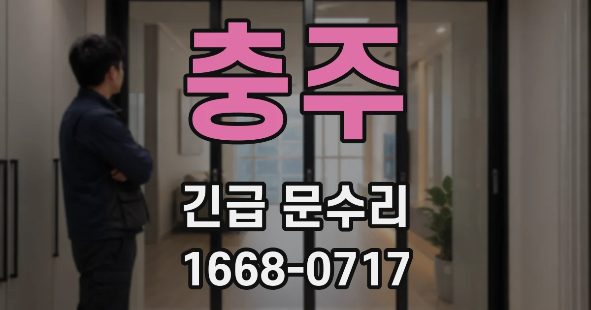 충주 긴급 문수리