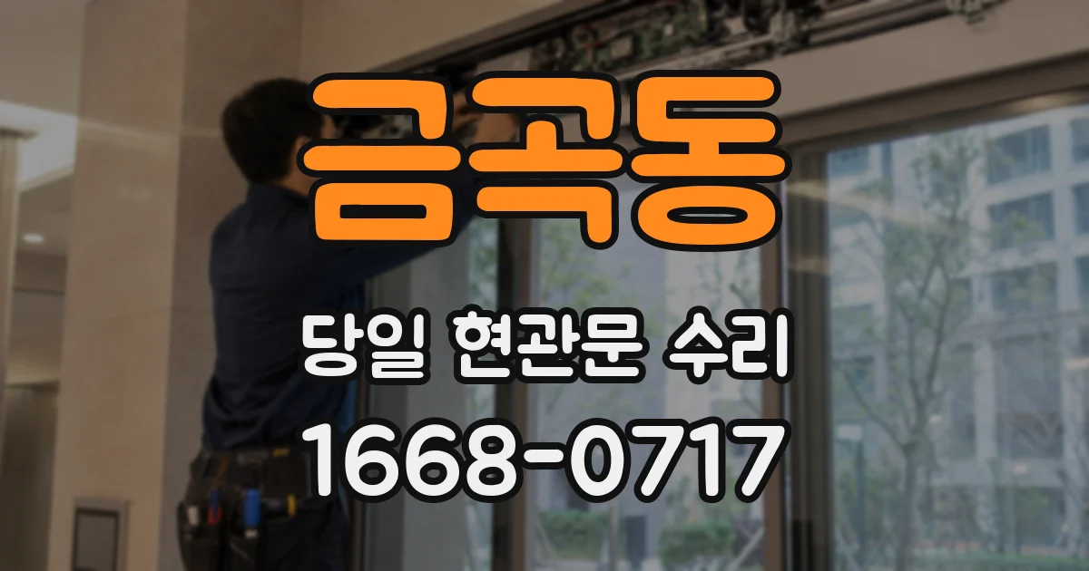 금곡동 당일 현관문 수리