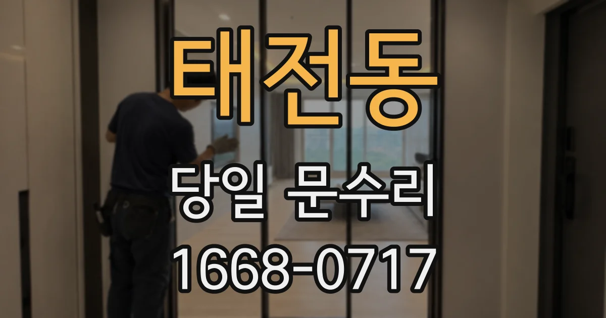 태전동 당일 문수리