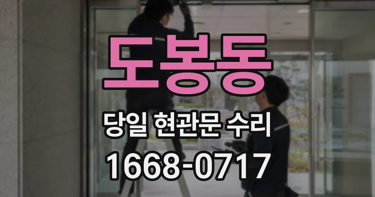 도봉동 당일 현관문 수리