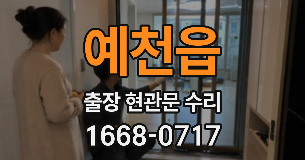 예천읍 출장 현관문 수리