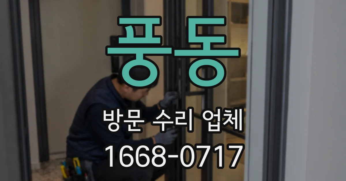 풍동 방문 수리 업체