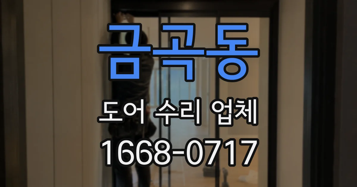 금곡동 도어 수리 업체