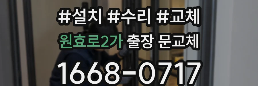 원효로2가 출장 문교체