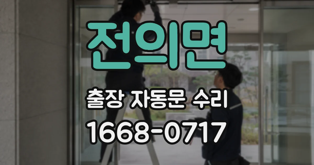 전의면 출장 자동문 수리