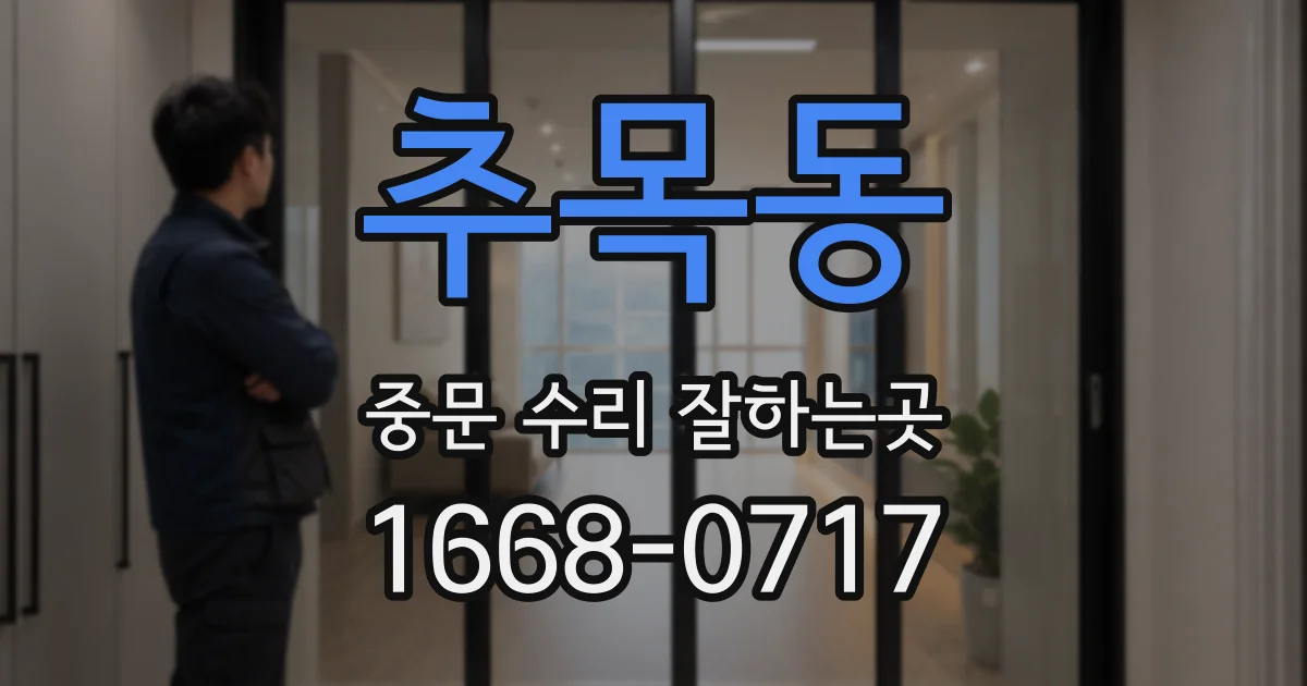 추목동 중문 수리 잘하는곳