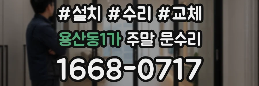 용산동1가 주말 문수리