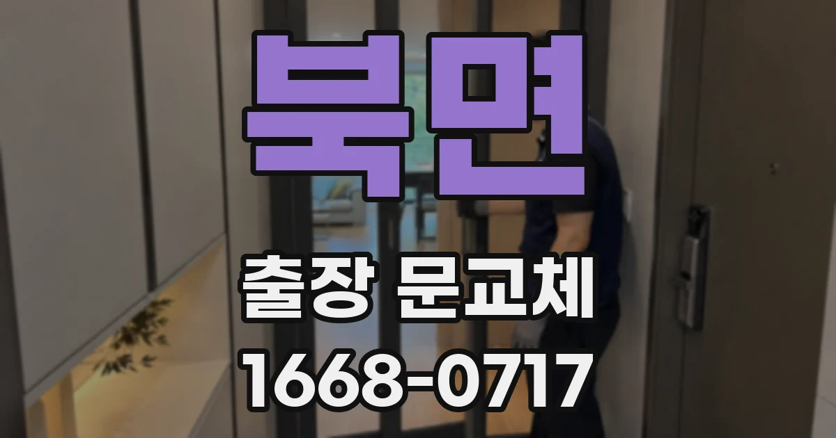 북면 출장 문교체