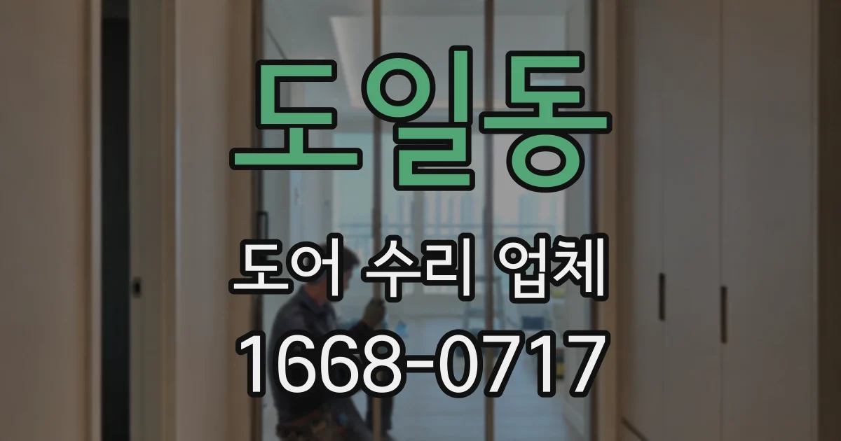 도일동 도어 수리 업체