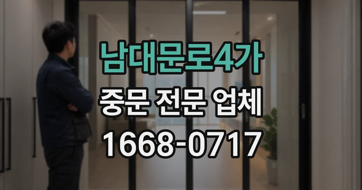 남대문로4가 중문 전문 업체