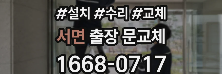 서면 출장 문교체