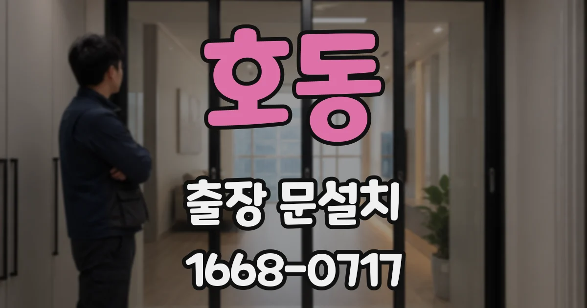 호동 출장 문설치
