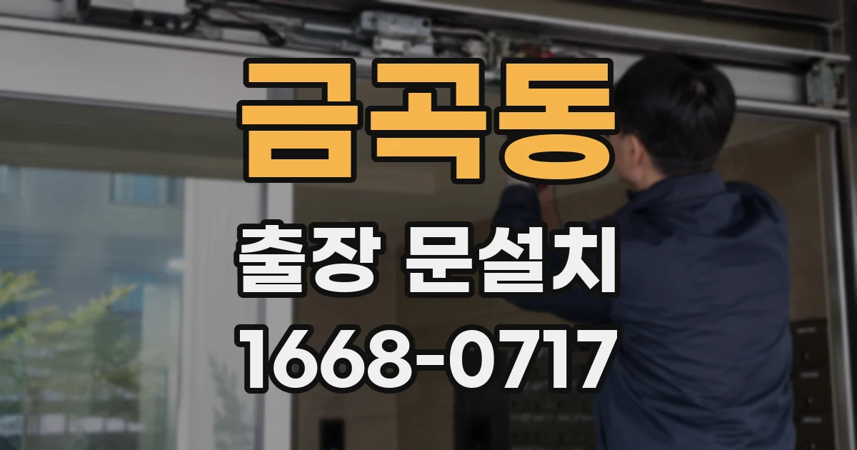 금곡동 출장 문설치