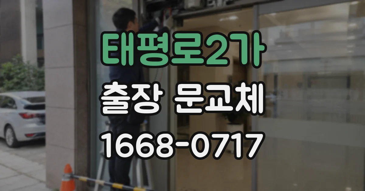 태평로2가 출장 문교체