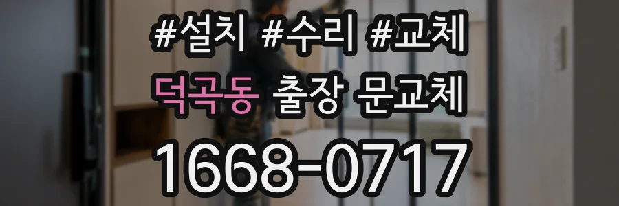 덕곡동 출장 문교체