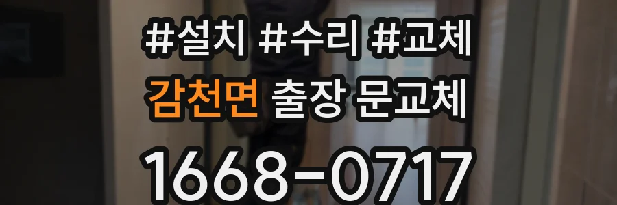 감천면 출장 문교체