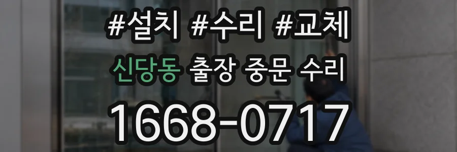 신당동 출장 중문 수리