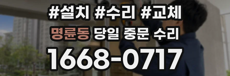 명륜동 당일 중문 수리