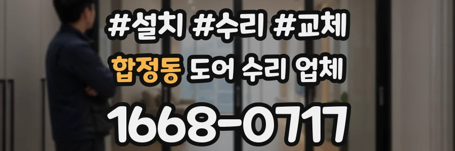 합정동 도어 수리 업체