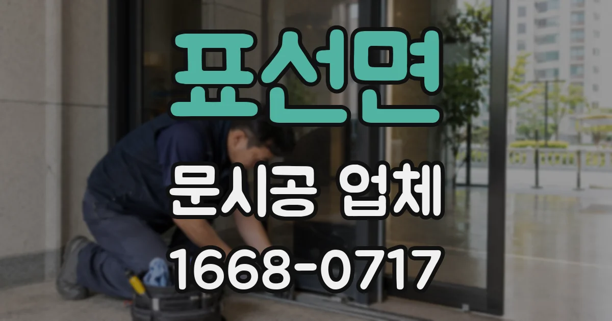 표선면 문시공 업체